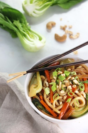 Bok Choy Udon Noodle Bowl - Half Your Plate