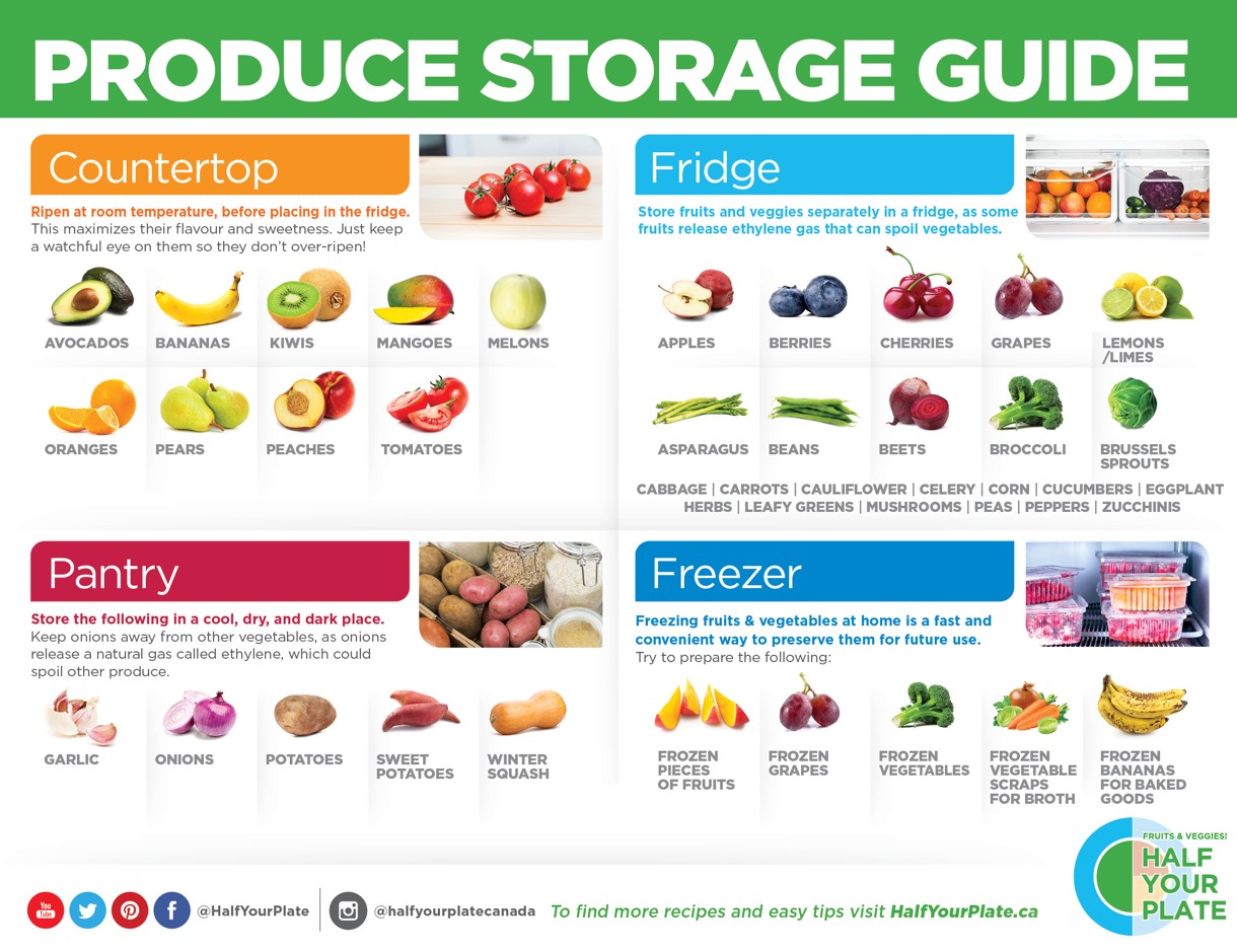 Fridge or Counter? Fresh Fruit & Vegetable Storage Tips