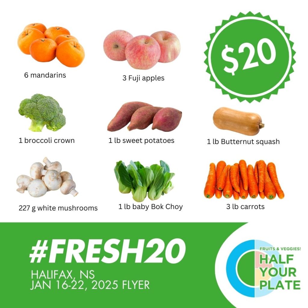 #Fresh20 campaign: Fruits & veggies you can buy for $20 in Halifax, Nova Scotia.